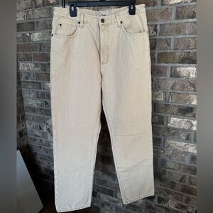 L.L. Bean Men's Jeans, Relaxed Fit, Fleece-Lined Size 34x30